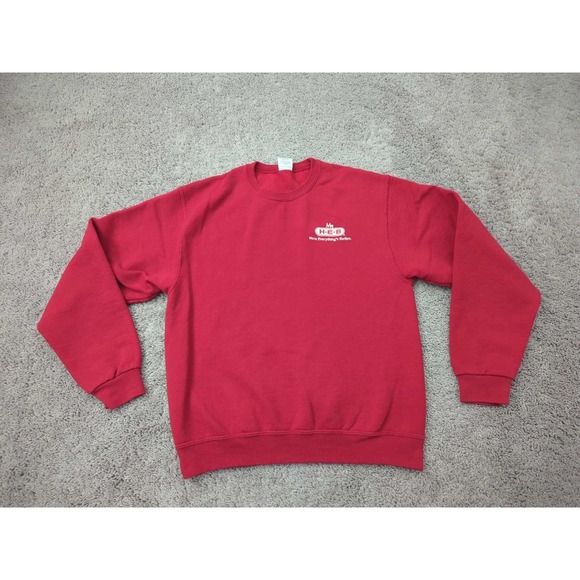 Jerzees Other - My HEB Here Everything's Better Pullover Mens M Jerzees NuBlend Employee Red